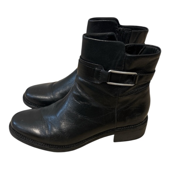 Clark’s Maye Bella Black Leather Boots, 10 - Picture 1 of 6
